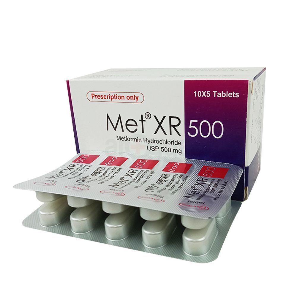 Met XR 500mg Tablet