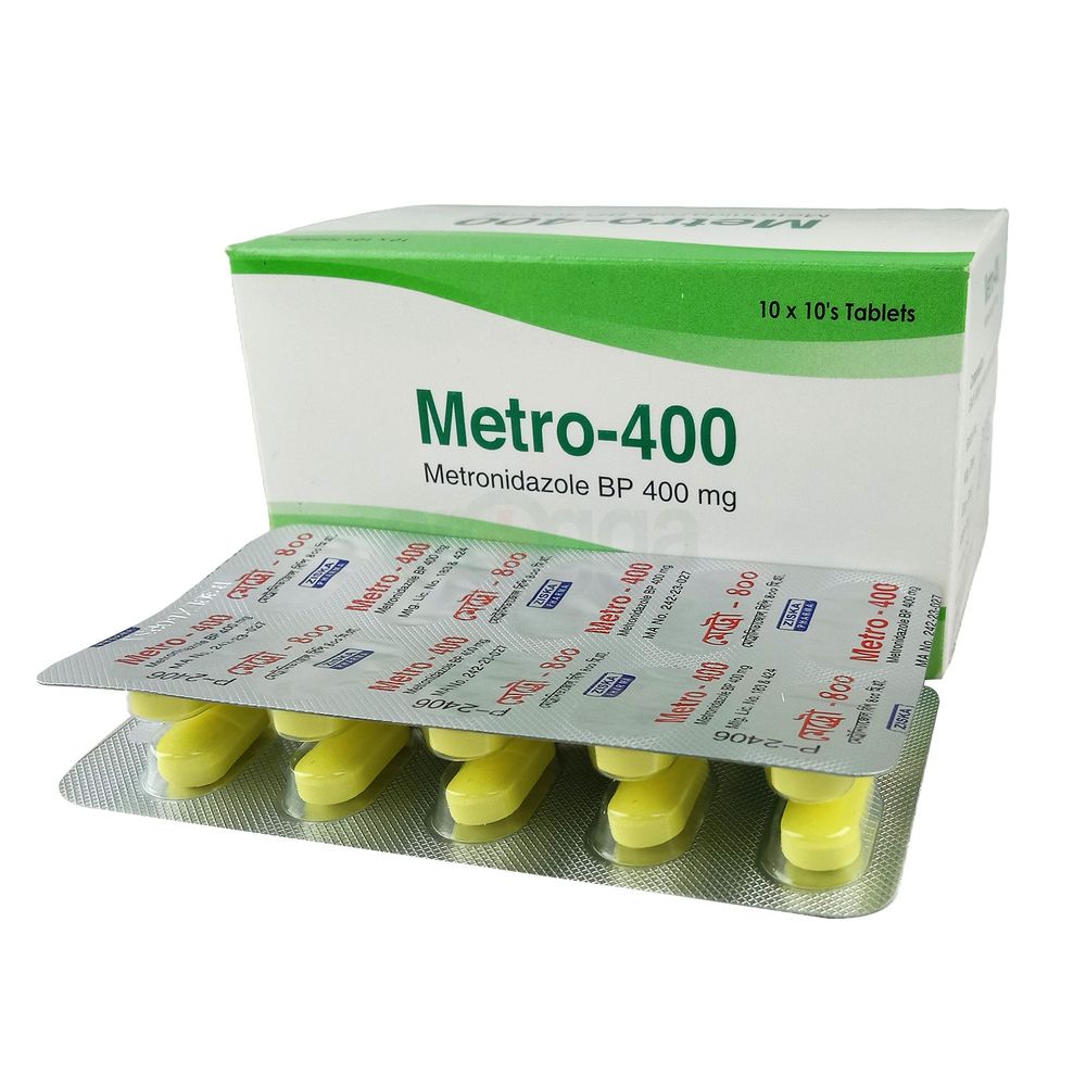 Metro 400 (Ziska) 400mg Tablet - Arogga Online Pharmacy