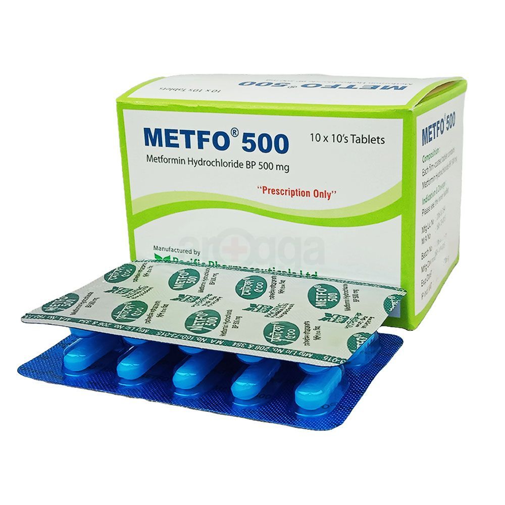 Metfo 500mg Tablet