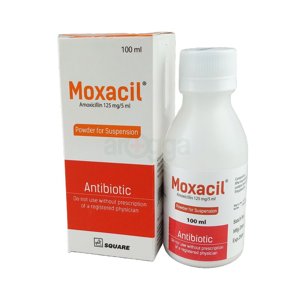 Moxacil 100ml Syrup 125mg/5ml Powder for Suspension