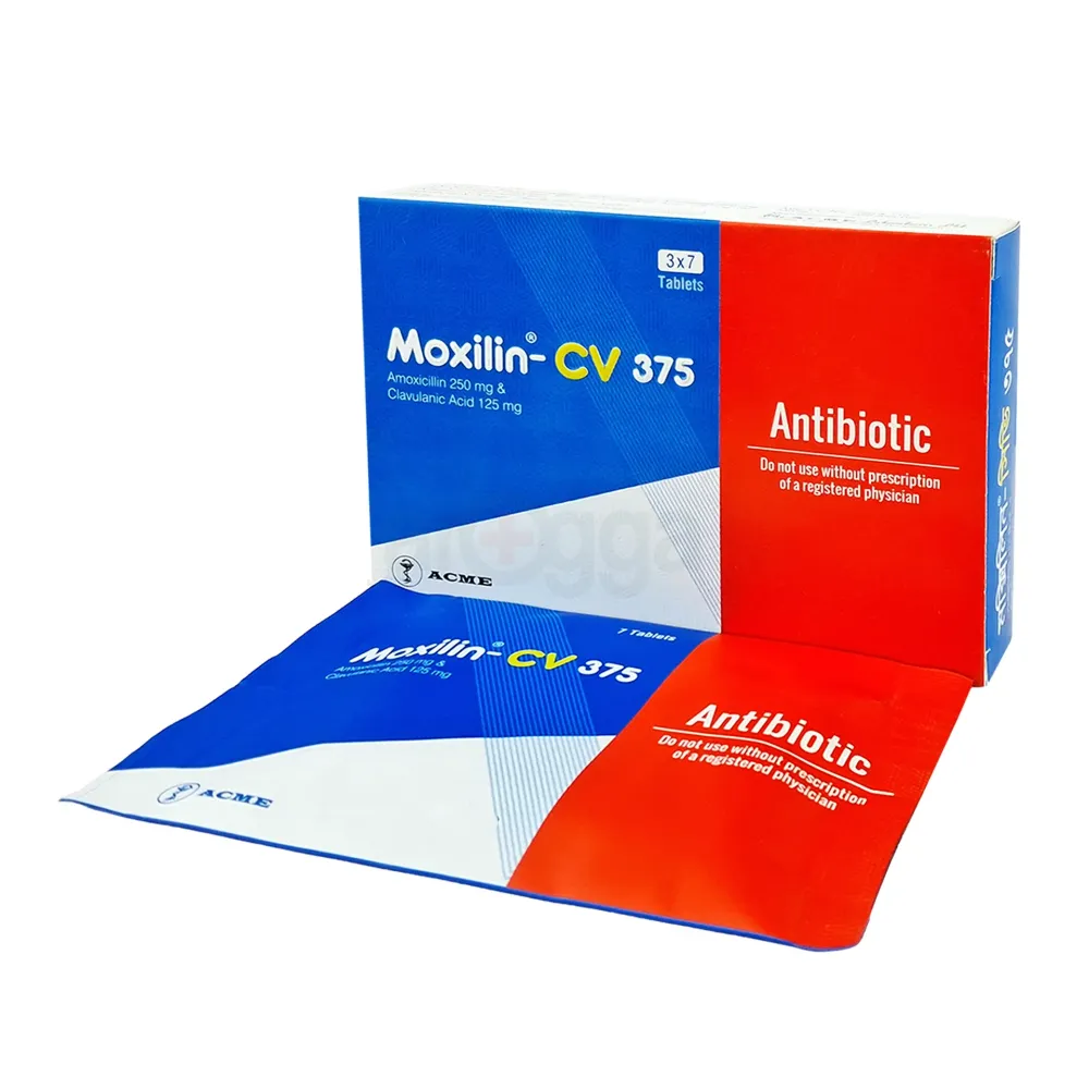 Moxilin-CV 375 250mg+125mg Tablet