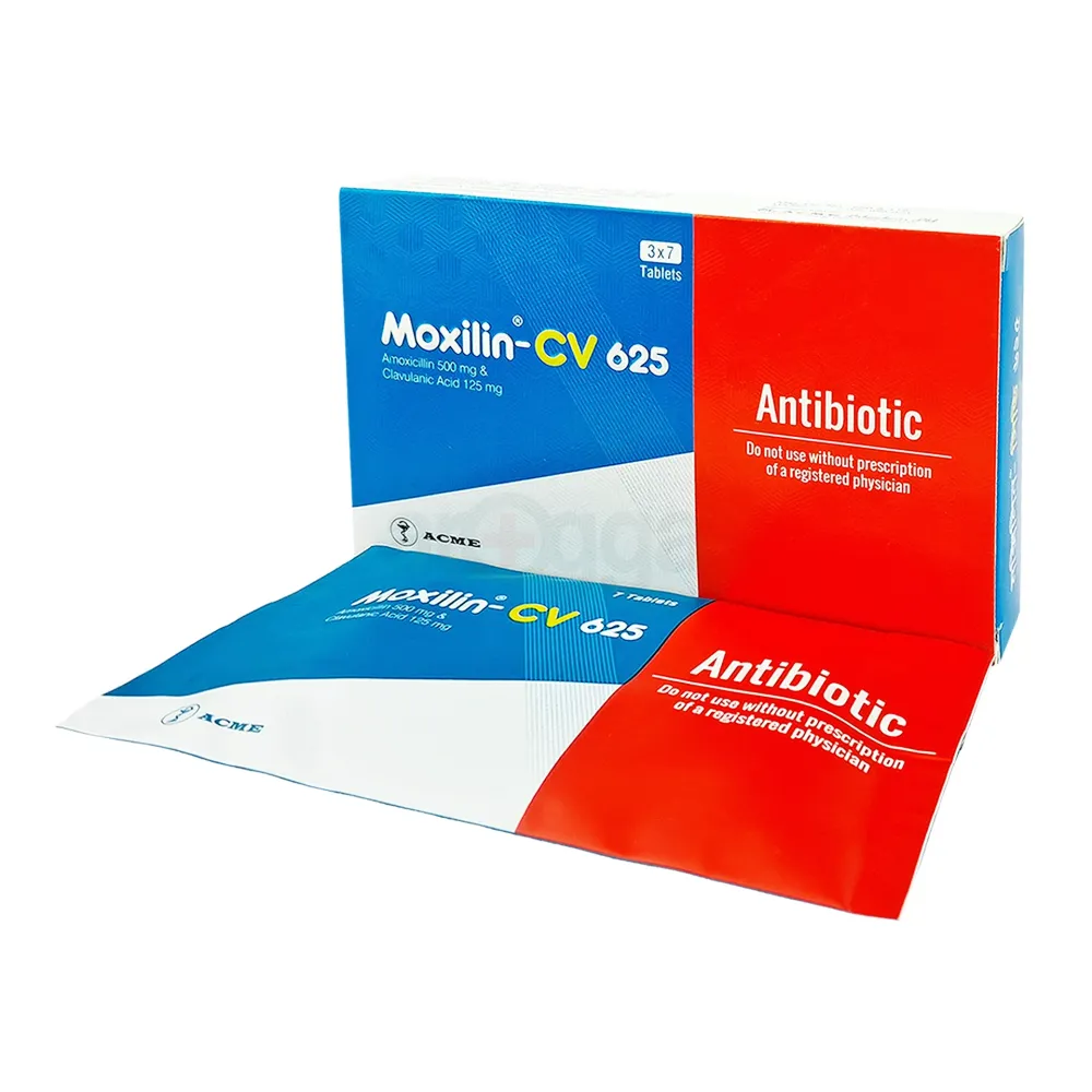 Moxilin-CV 625 500mg+125mg Tablet
