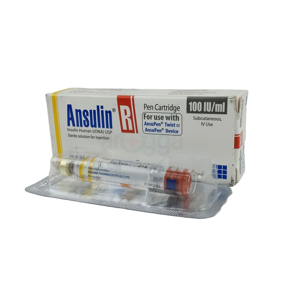 Ansulin R 100IU Penset 100IU/ml Injection