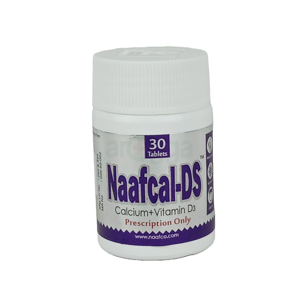 Naafcal-DS 600mg+400IU Tablet