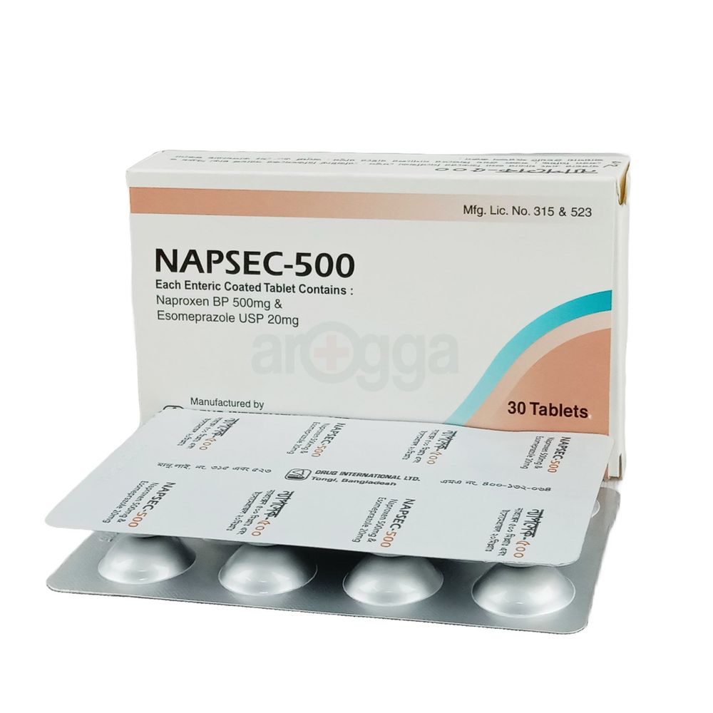 Napsec 500 20mg+500mg Tablet