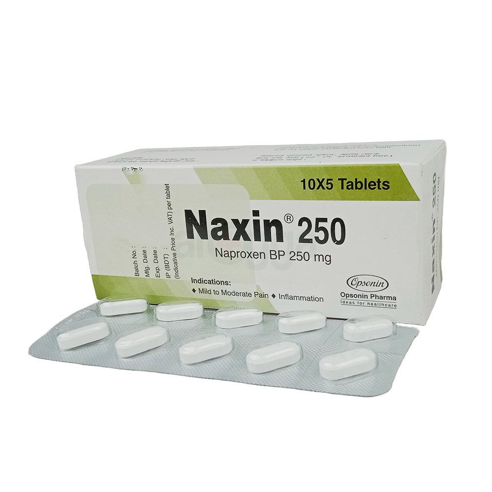 Naxin 250mg Tablet - Arogga Online Pharmacy