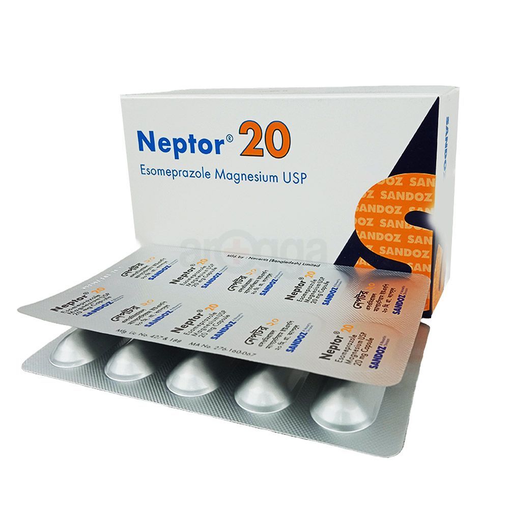 Neptor 20mg Capsule - Arogga Online Pharmacy