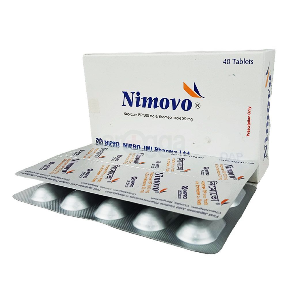 Nimovo 500 20mg+500mg Tablet