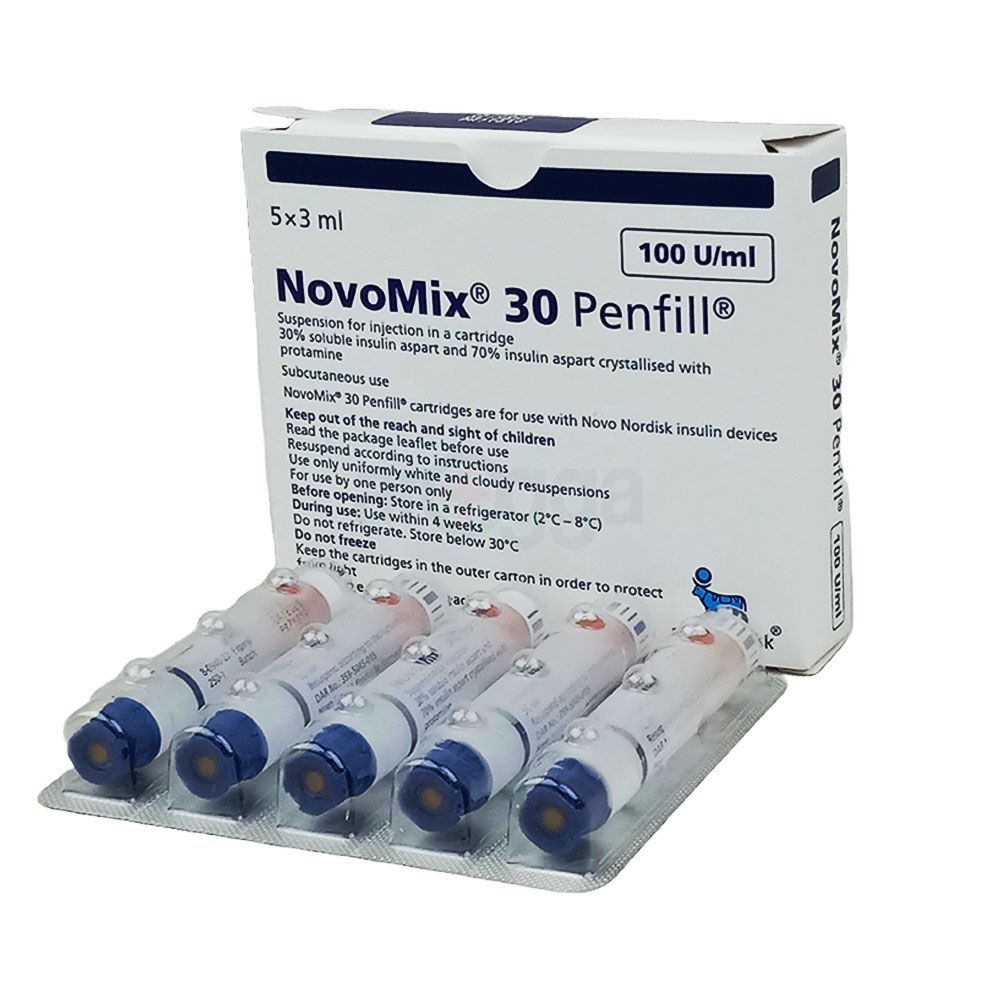 NovoMix 30 Penfill 100IU/ml Injection - Arogga Online Pharmacy