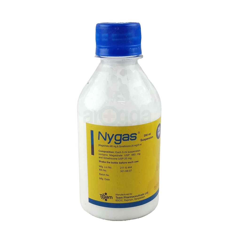 Nygas 480mg+20mg/5ml Suspension