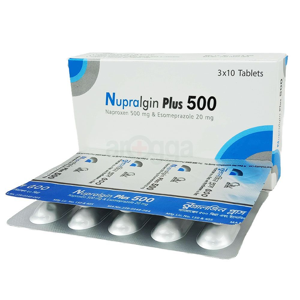 Nupralgin Plus 500 20mg+500mg Tablet