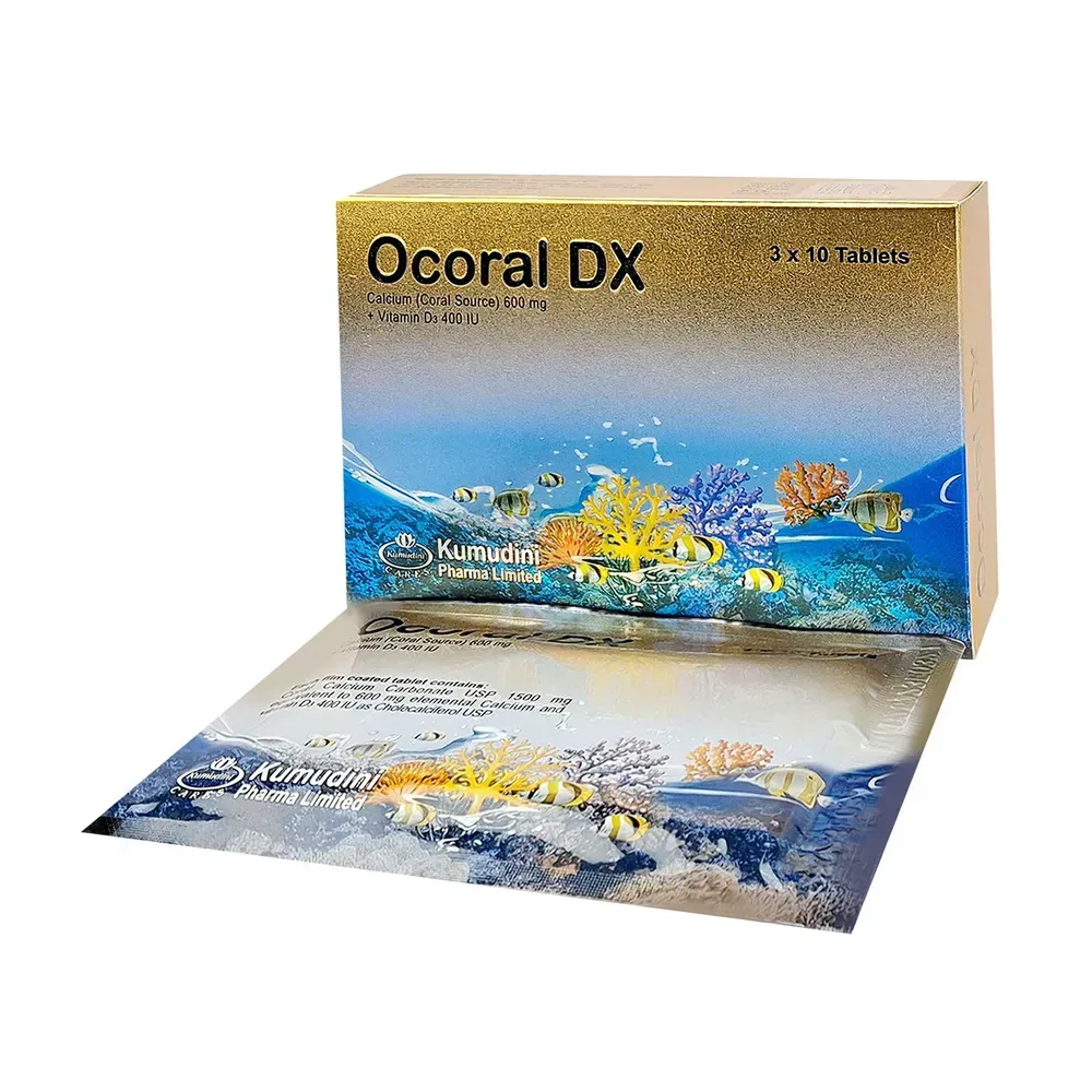 Ocoral DX 600mg+400IU Tablet