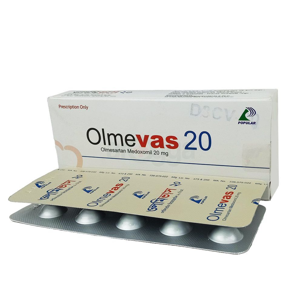 Olmevas 20mg Tablet