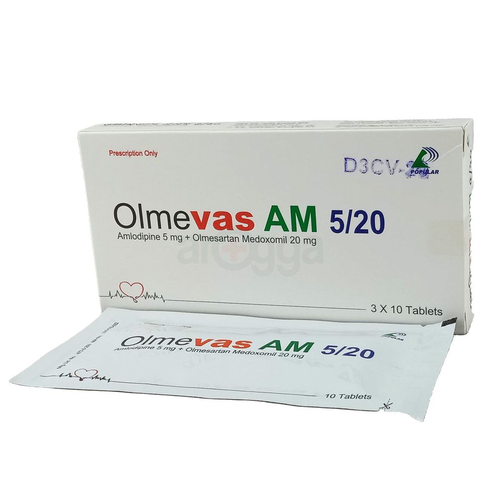 Olmevas AM 5/20 5mg+20mg Tablet