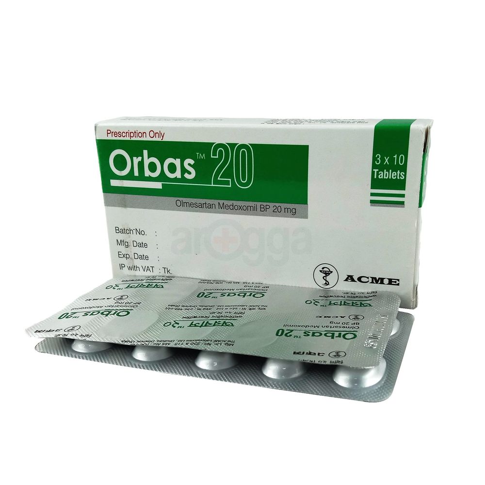 Orbas 20mg Tablet - Arogga Online Pharmacy