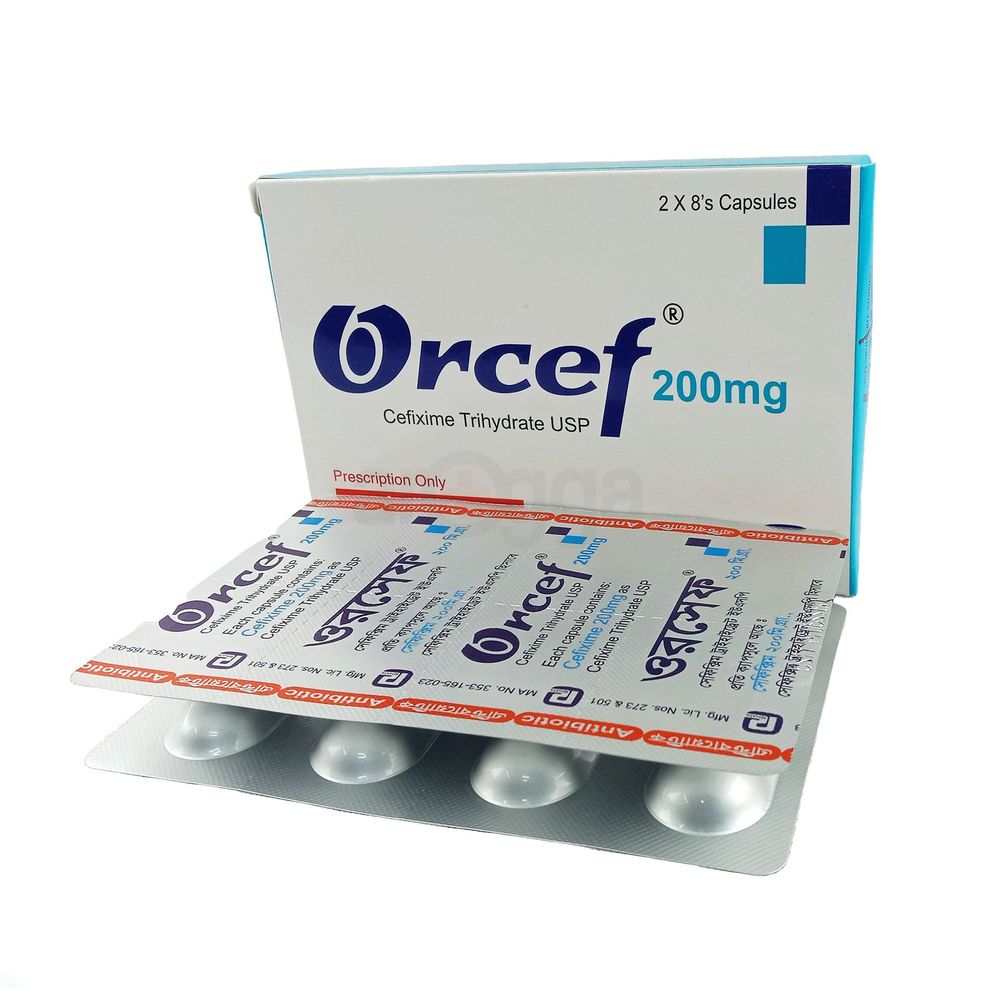 Orcef 200mg Capsule