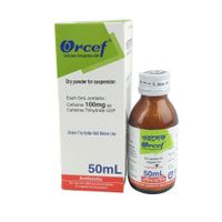 Orcef 50ml 100mg/5ml Powder for Suspension