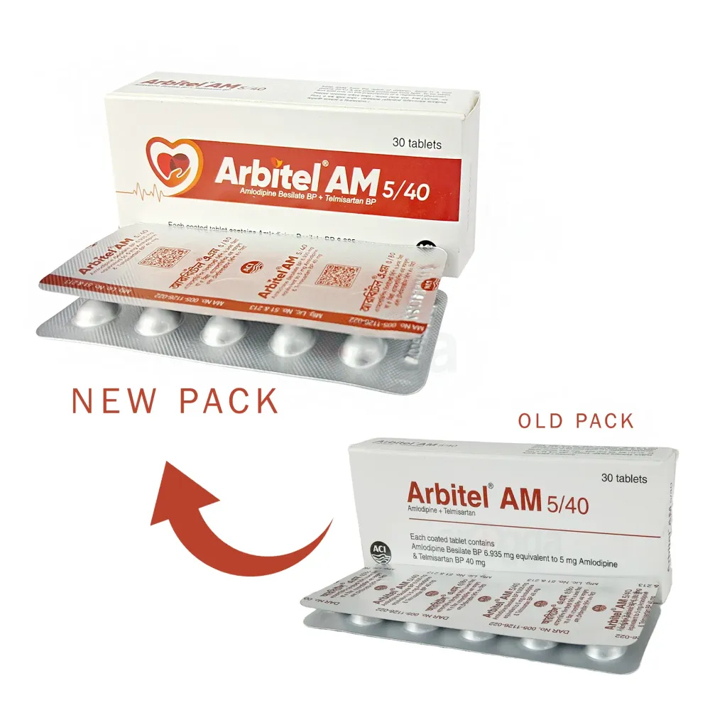 Arbitel AM 5/40 5mg+40mg Tablet