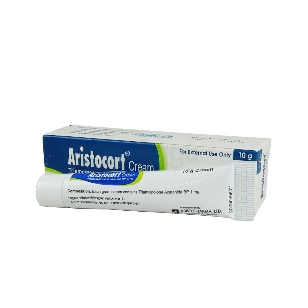 Aristocort 0.10% Cream - এরিস্টোকর্ট ক্রীম - Arogga Online Pharmacy