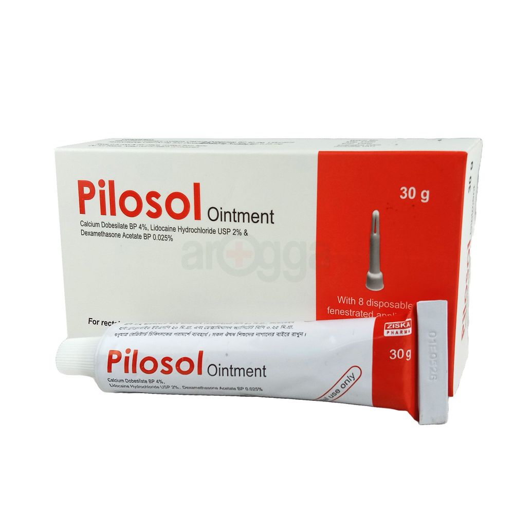 Pilosol Ointment 4%+2%+0.025% Cream