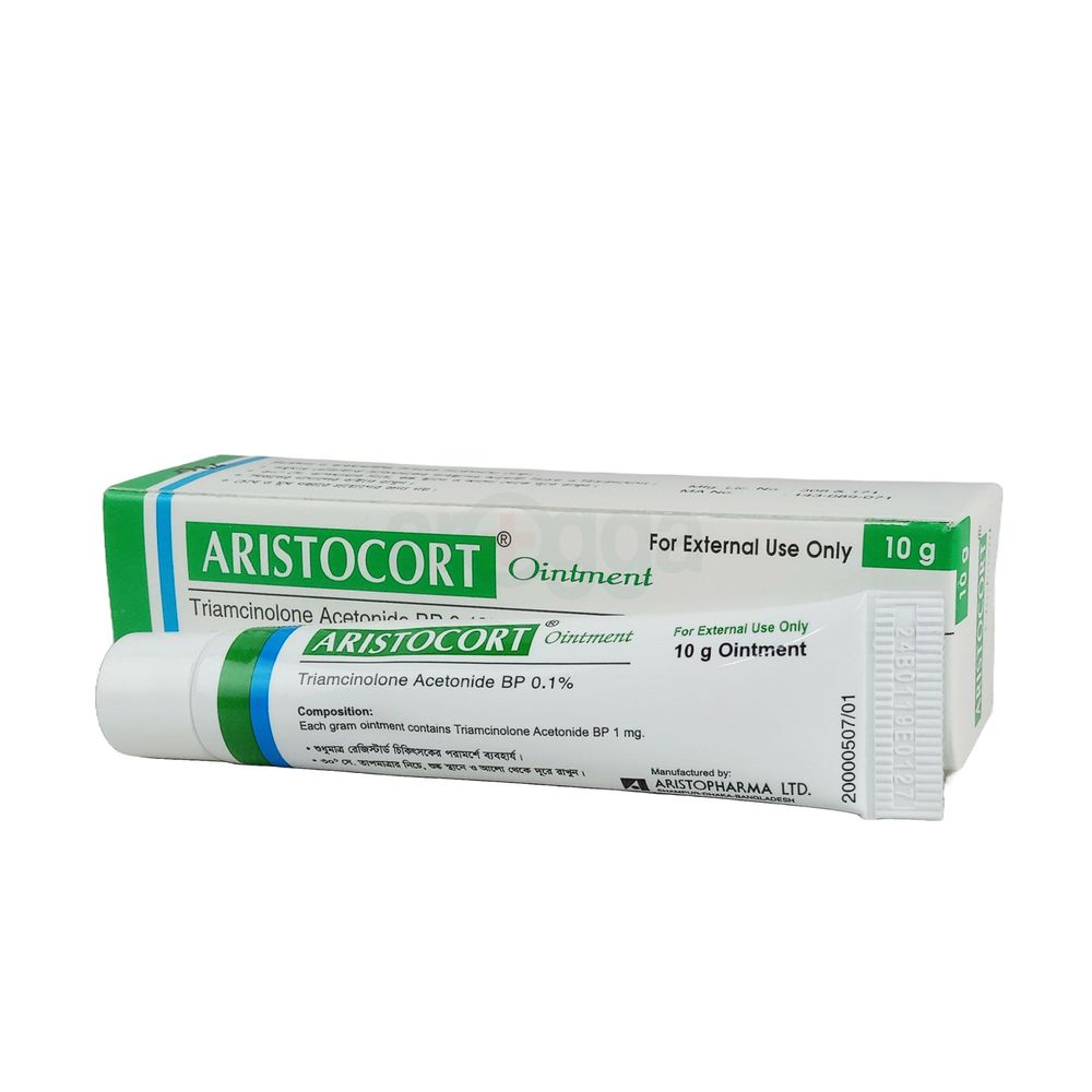 Aristocort 10gm Ointment 0.10% Ointment - এরিস্টোকর্ট অয়েনমেন্ট ...