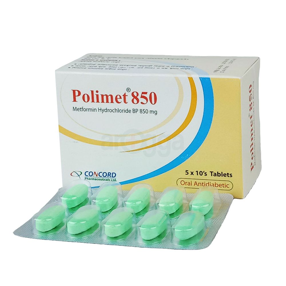 Polimet 850mg Tablet