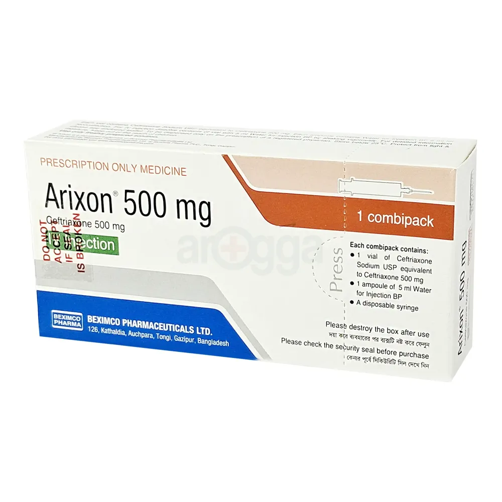 Arixon 500mg IV 500mg/vial Injection