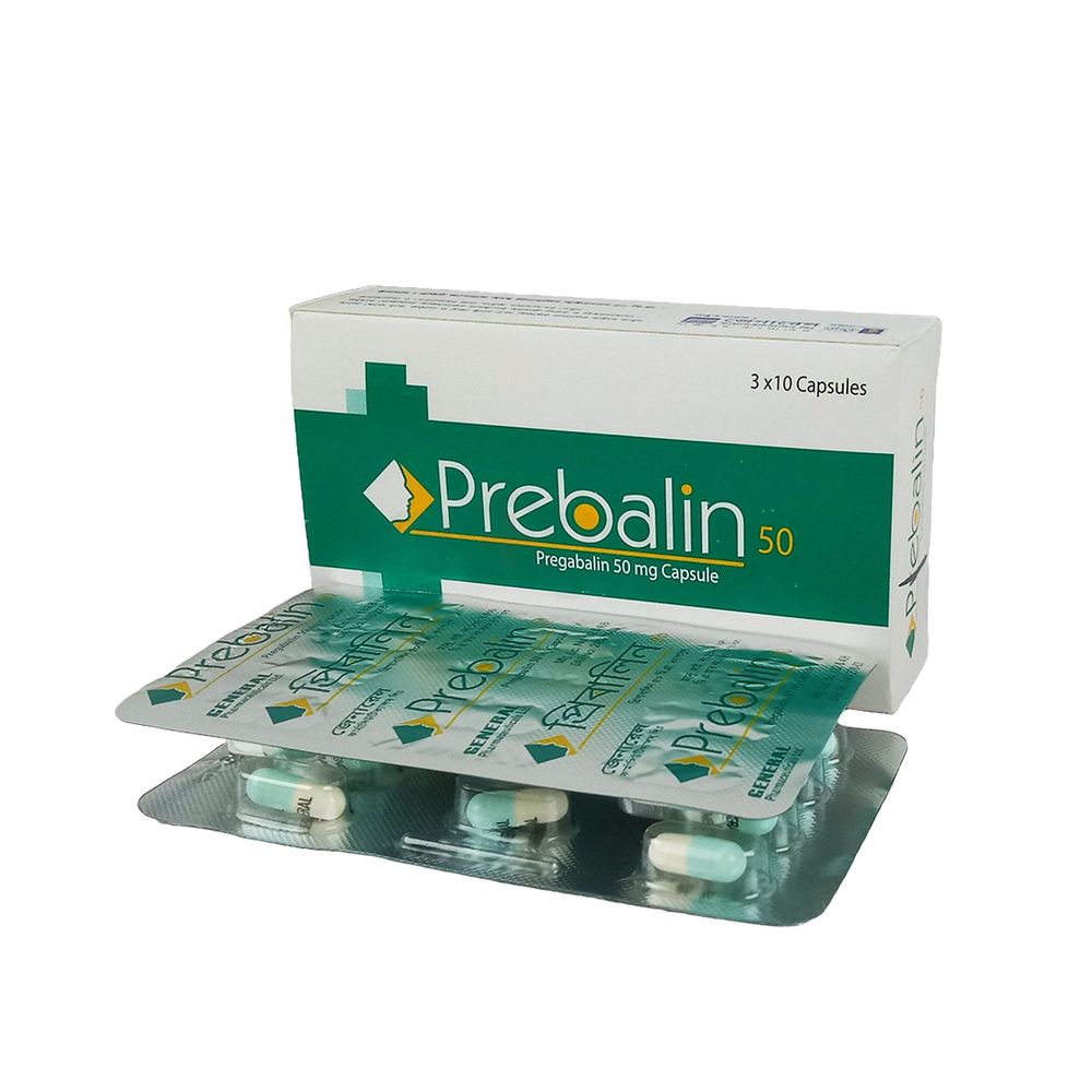 Prebalin 50mg Capsule