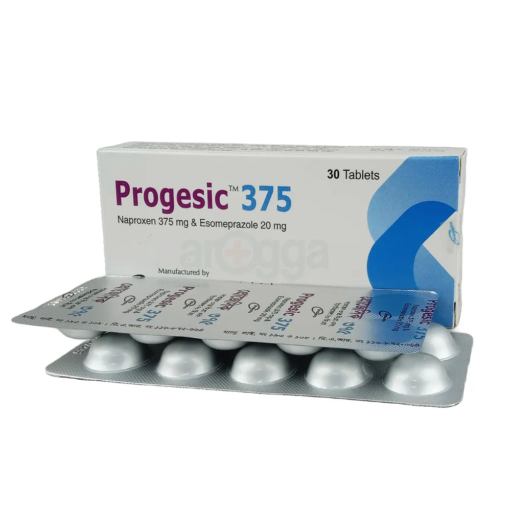 Progesic 375 20mg+375mg Tablet