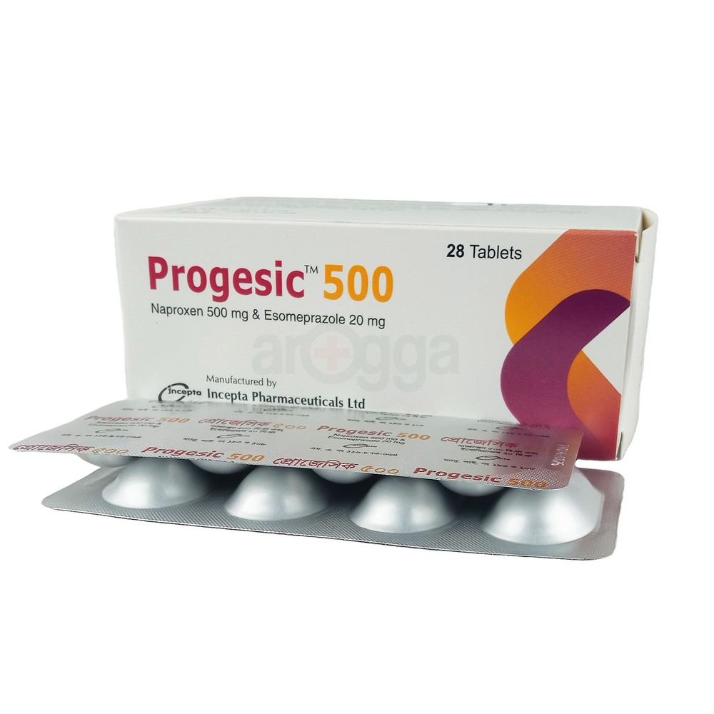 Progesic 500 20mg+500mg Tablet