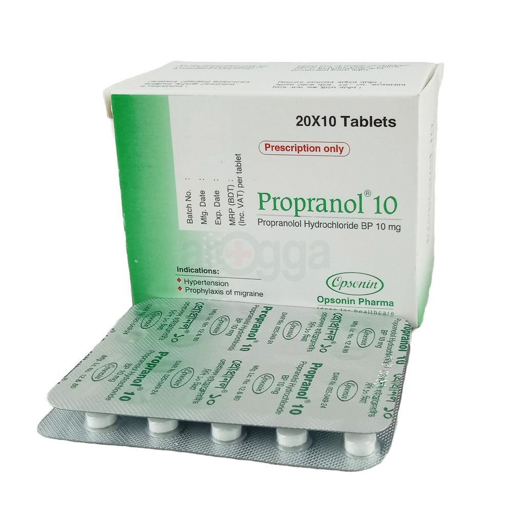 Propranol 10mg Tablet