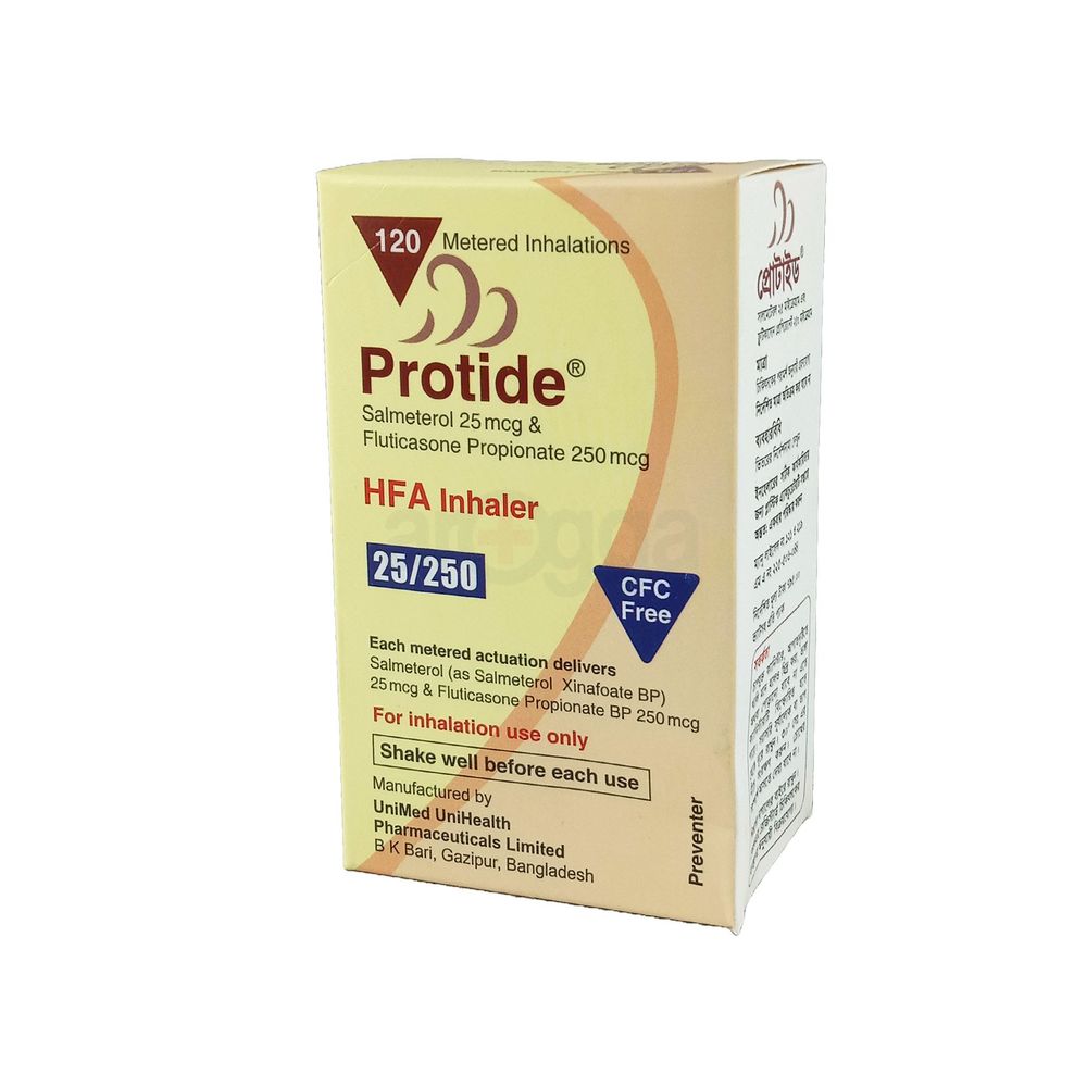 Protide 25/250 HFA 25mcg+250mcg Inhaler