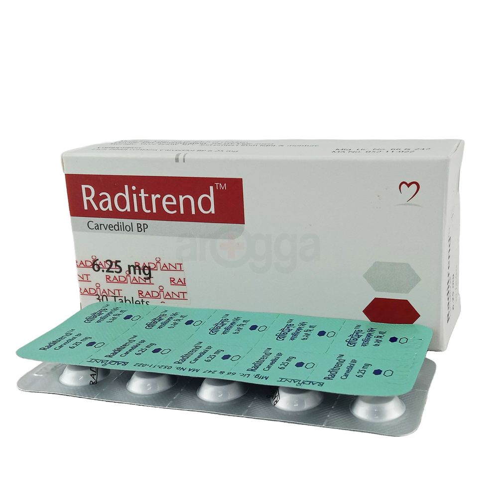 Raditrend 6.25 6.25mg Tablet