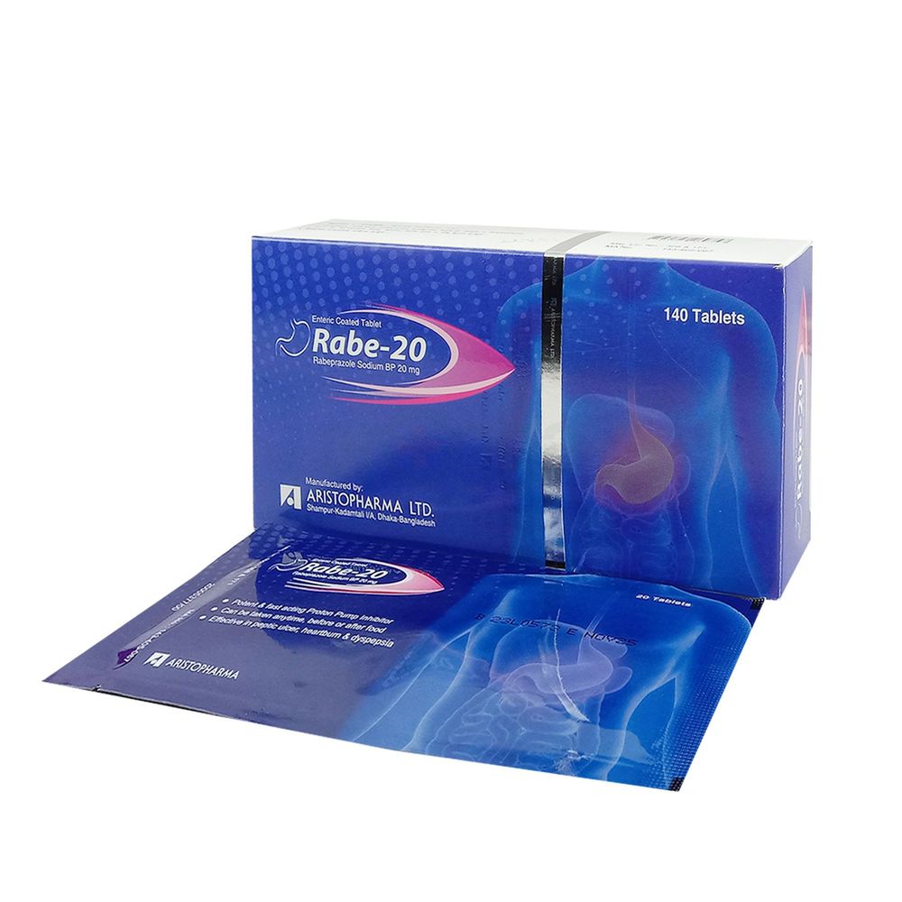 Rabe 20mg Tablet - Arogga Online Pharmacy