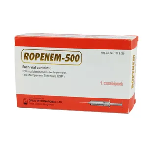 Ropenem 500mg/vial Injection