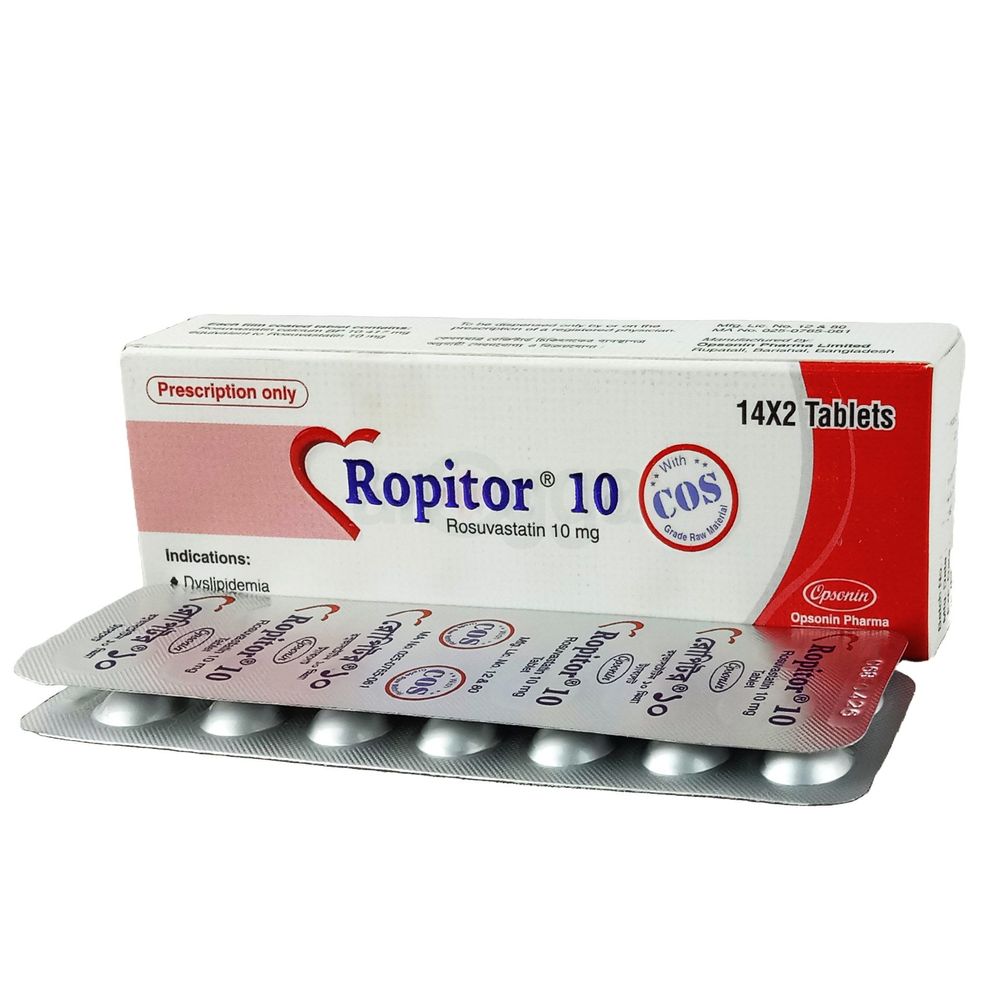 Ropitor 10mg Tablet