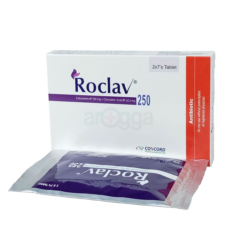 Roclav 250mg+62.5mg Tablet