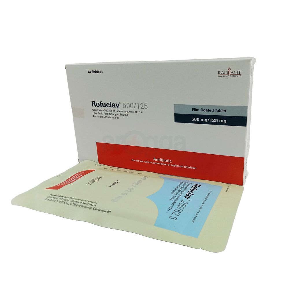 Rofuclav 500mg+125mg Tablet