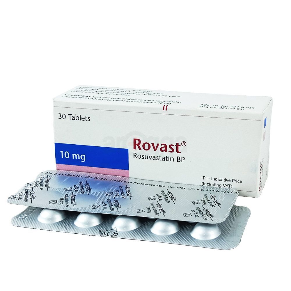 Rovast 10mg Tablet