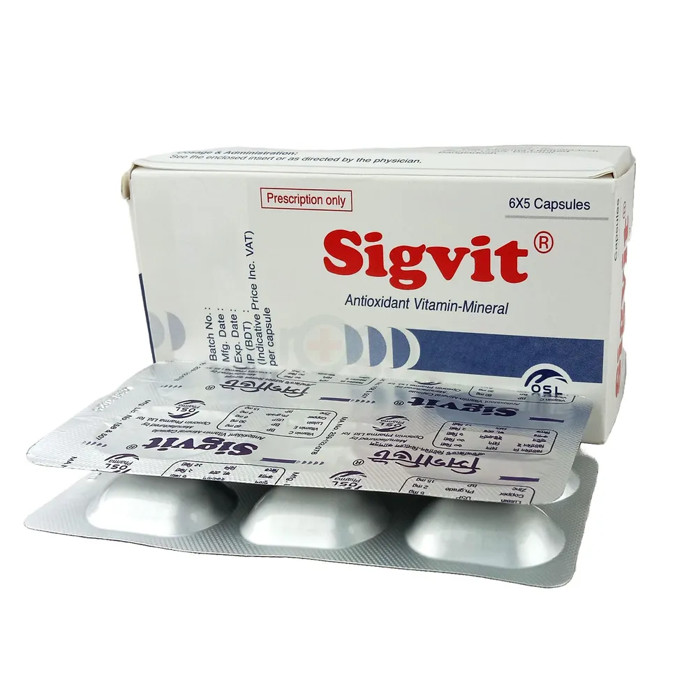 Sigvit 60mg+30mg+6mg+2mg+15mg Capsule