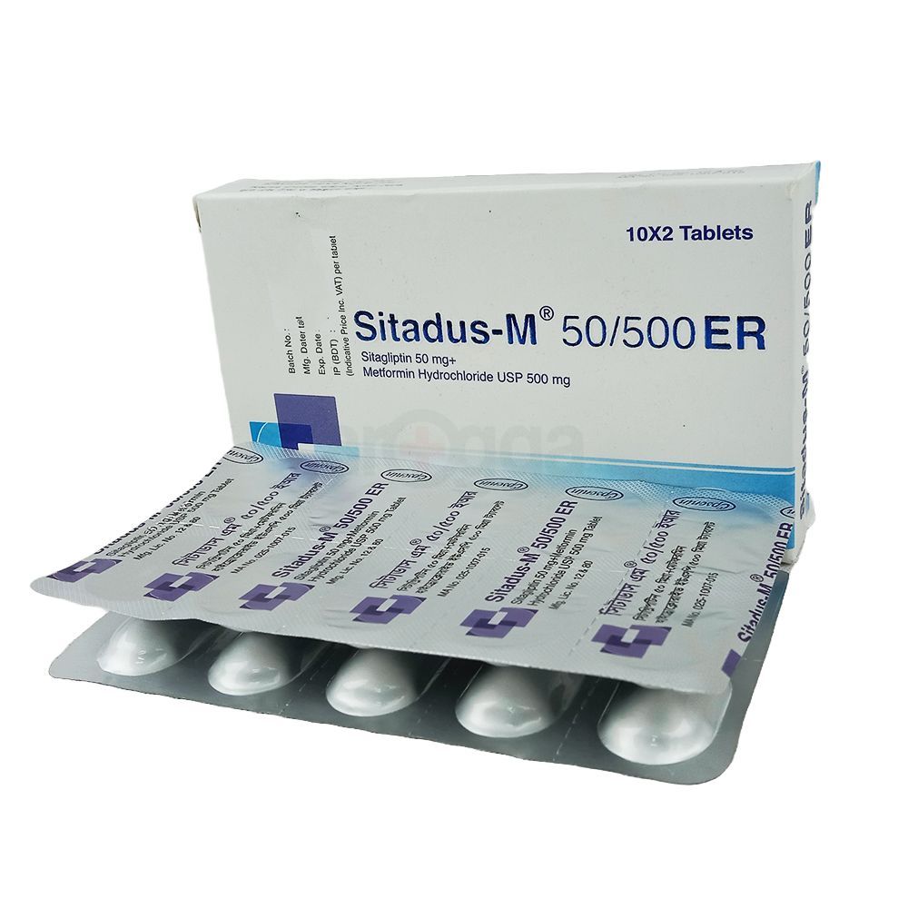 Sitadus M ER 500mg+50mg Tablet