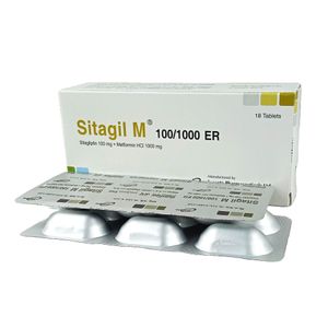 Sitagil M 100/1000 ER 1000mg+100mg Tablet