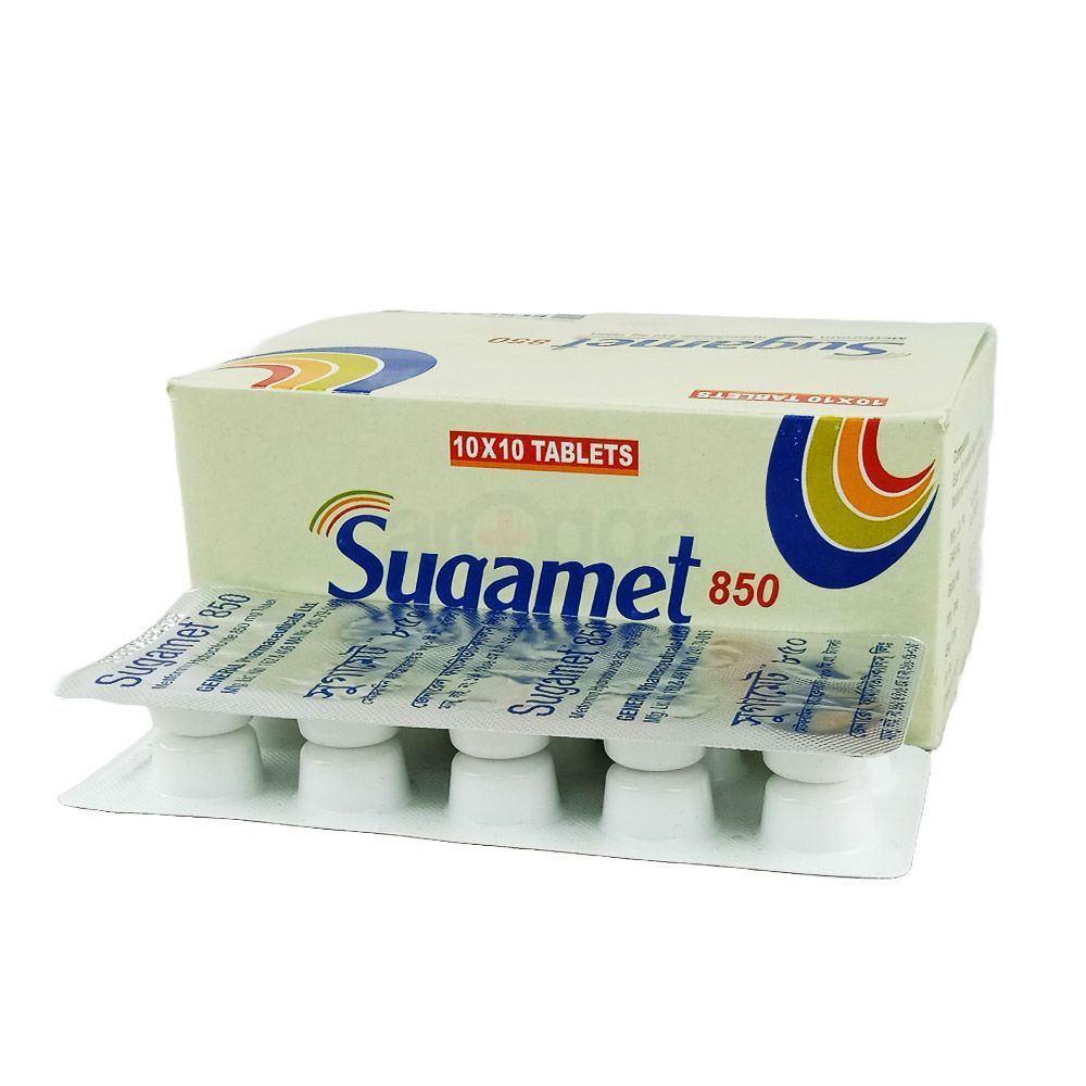 Sugamet 850mg Tablet