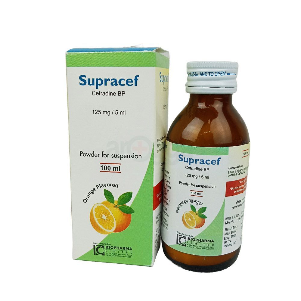 Supracef 125mg/5ml Powder for Suspension