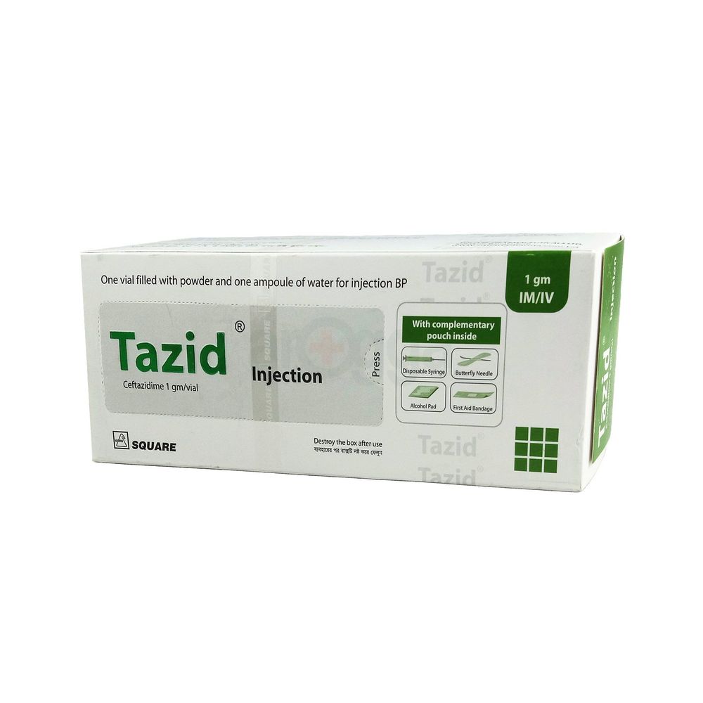 Tazid IV/IM 1gm/vial Injection