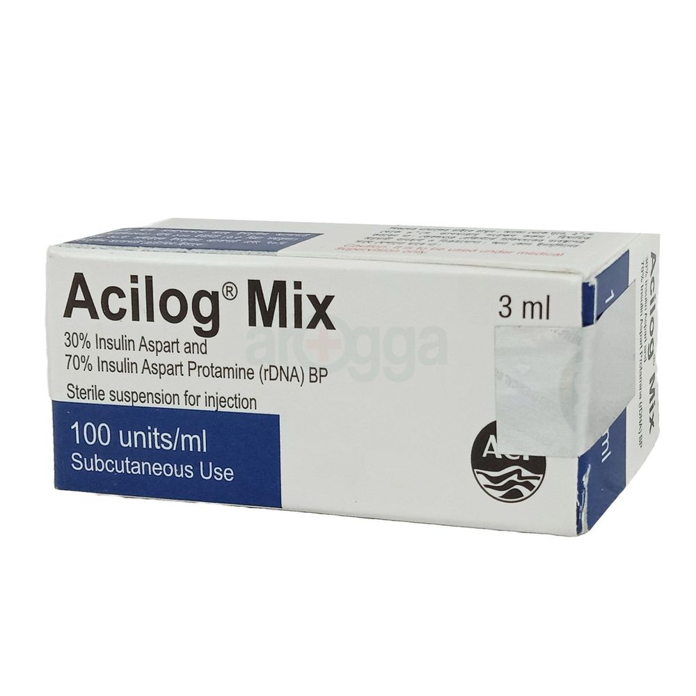 Acilog Mix 100IU 100IU/ml Injection