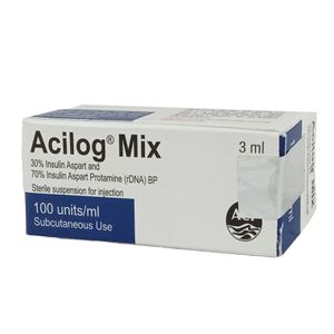 Acilog Mix 100IU 100IU/ml Injection