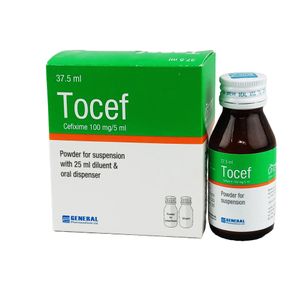 Tocef 37.5ml 200mg/5ml Powder for Suspension