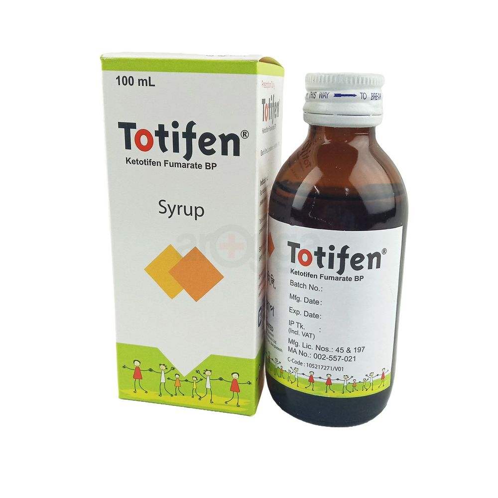 Totifen 100ml Syrup 1mg/5ml Syrup
