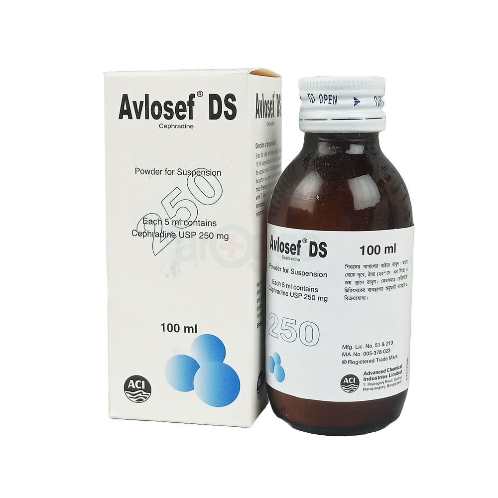 Avlosef DS 250mg/5ml Powder for Suspension